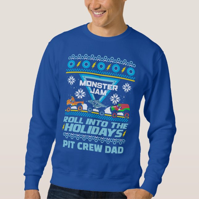 Monster Jam "Dévalez les Fêtes" Sweatshirt Ugly (Devant)