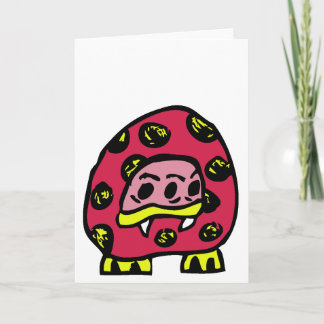 MONSTER LADYBUG GREETING CARTE