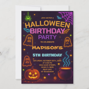 Monster Mash Halloween Anniversaire Invitation
