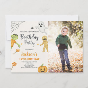 Monster Mash Kids Halloween Invitation anniversair