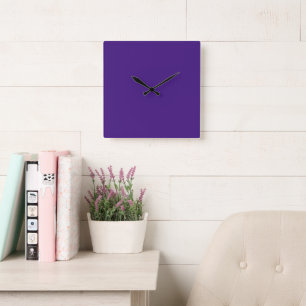 Monster Purple Carré Horloge murale