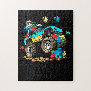 Monster Truck Autisme Puzzle Pièce Dabing
