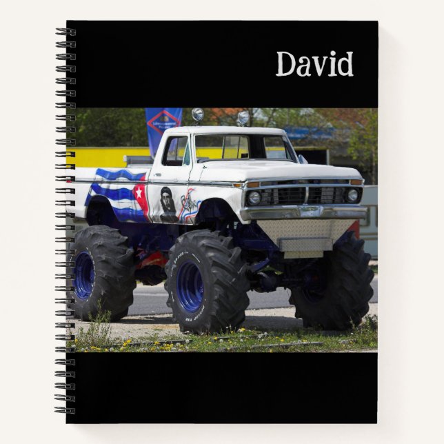 Monster Truck Kids Carnet Garçon School (Devant)