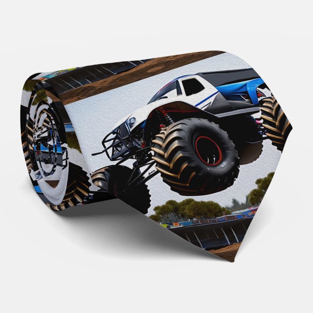 Monster Truck Launch, Mens Cravate (Roulé)