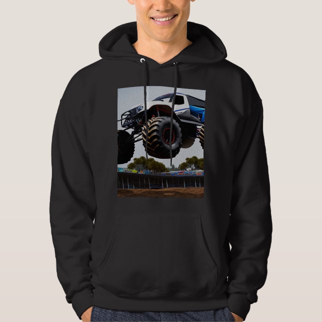 Monster Truck Launch, Mens Sweat - shirt à capuche (Devant)