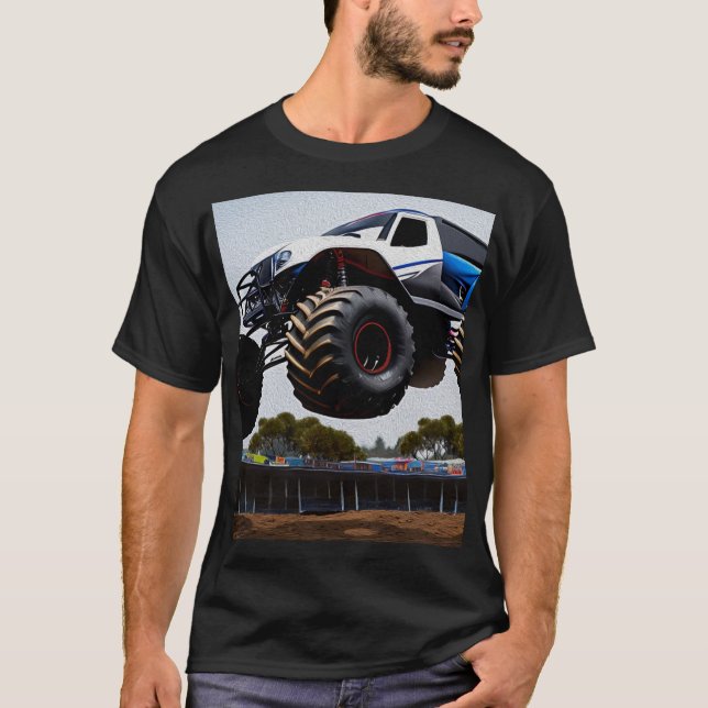 Monster Truck Launch, Mens Tshirt (Devant)