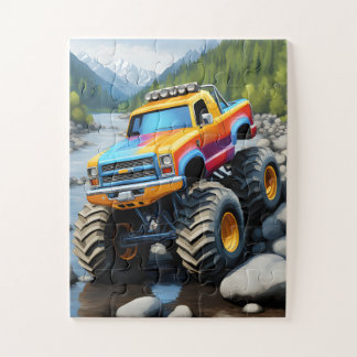 Monster Truck Puzzle for Kids Age 3-5