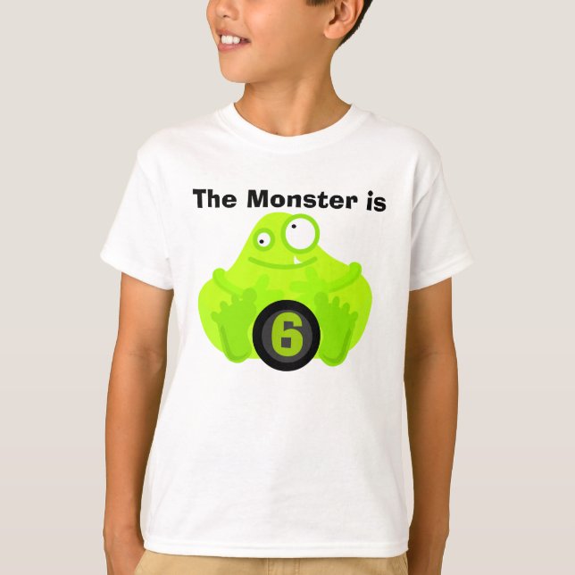 Monster Tshirts d'anniversaire personnalisables (Devant)