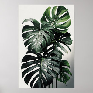 Monstera Feuille Art Imprimer Poster