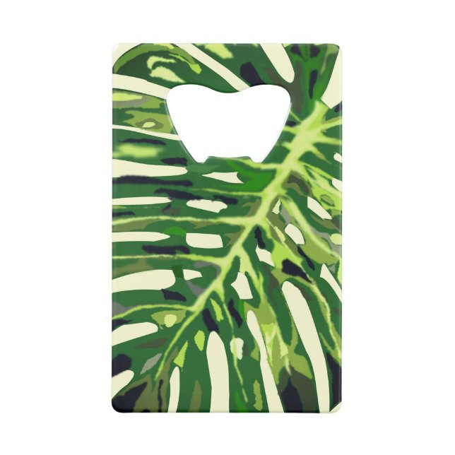 Monstera Feuille Bottle Opener Vert (Dos)