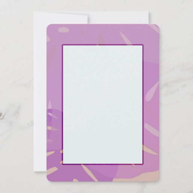 Monstera Invitations Abstraites (Devant)