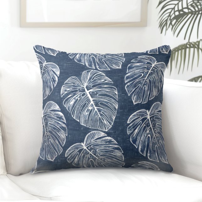 Monstera Palm Feuilles double face oreiller (Créateur téléchargé)