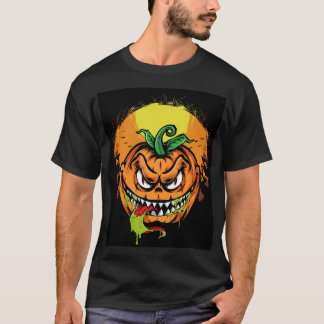 monstre citrouille halloween T-shirt pour hommes