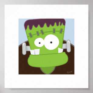 Monstre de Cute Frankenstein   6 x 6 impression