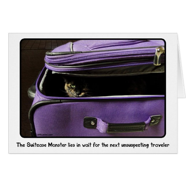 Monstre de valise de chat d'écaille (Devant horizontal)