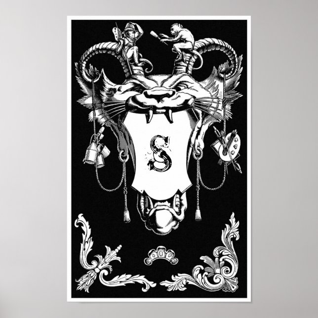 Monstre gothique décoration architecturale antique (Devant)