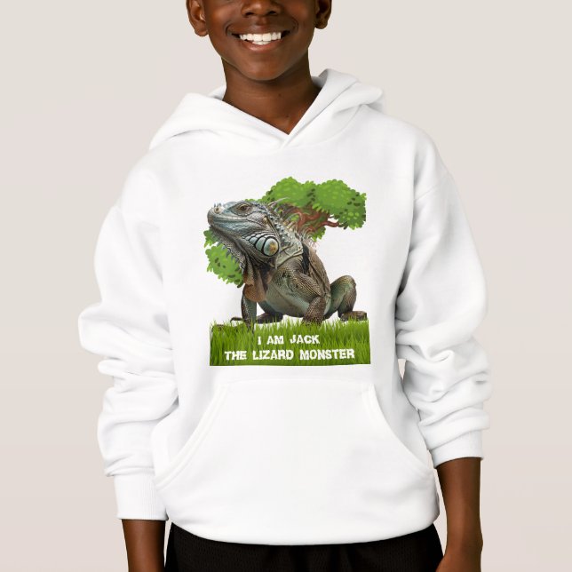Monstre Lizard Personnalisé Pour Enfants (Devant)