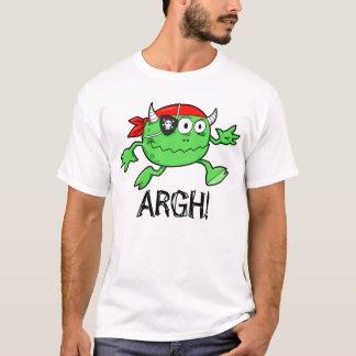 Monstre vert de pirate "ARGH !" T-shirt