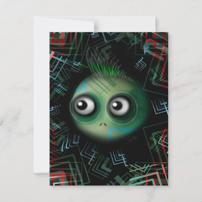 Monstre vert Kawaii (Devant)