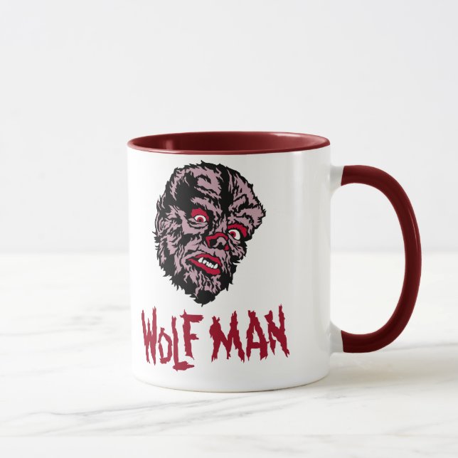 Monstre vintage - tasse d'homme de loup (Droite)