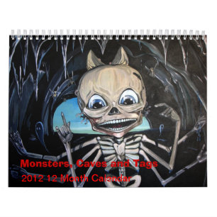 Monstres, cavernes et étiquettes 2012 calendrier