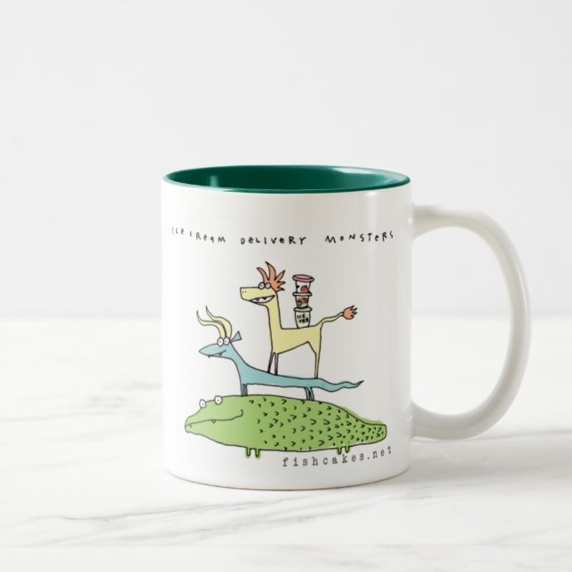 Monstres de la livraison de crème glacée - tasses (Droit)