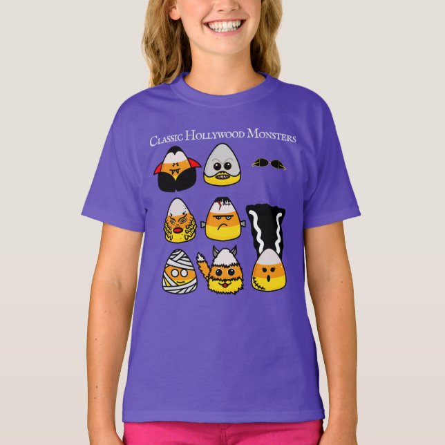 Monstres Hollywood classique T-shirt Corn bonbon (Devant)