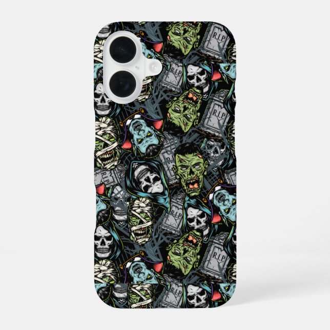 MONSTRES Partout ! Coque iPhone 16 (Verso)