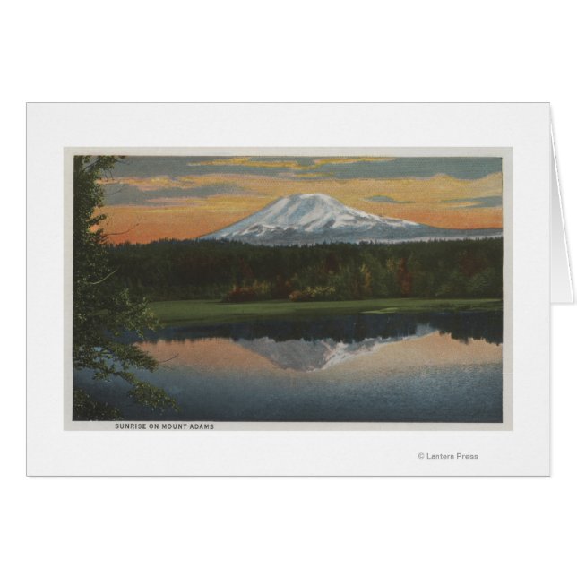 Mont Adams, Washington - Vue sur la montagne (Devant horizontal)