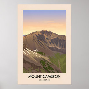 Mont Cameron Colorado USA Affiche de voyage
