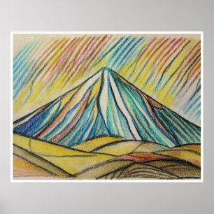 Mont Egmont - Impression d'art archivistique