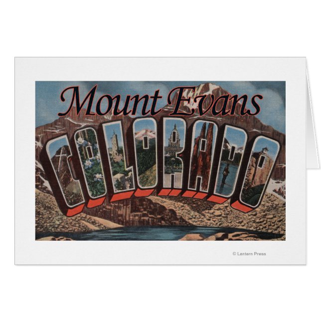 Mont Evans, Colorado - Grandes SCÈNES (Devant horizontal)