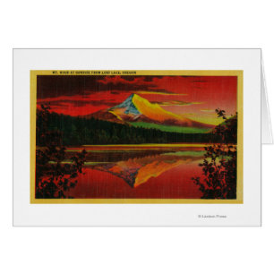 Mont Hood au lever du soleil du lac Lost, Oregon