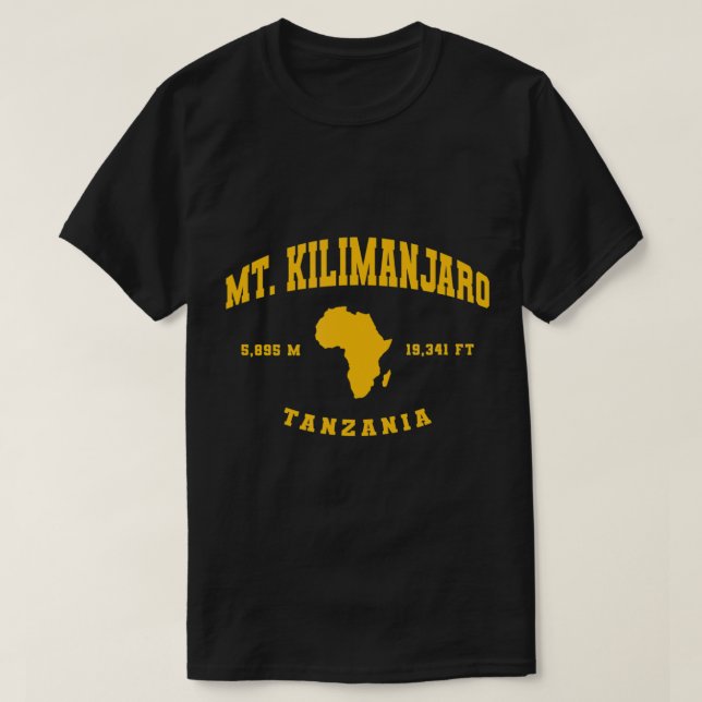 Mont Kilimanjaro Tanzanie T-shirt (Design devant)
