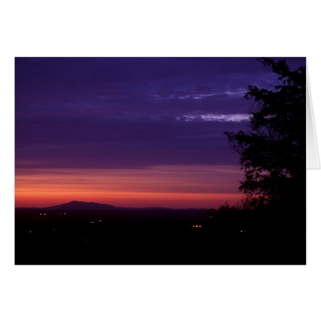 Mont Monadnock du crépuscule de la montagne Wachus (Devant horizontal)