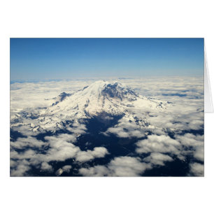 Mont Rainier, Washington, vue aérienne, carte