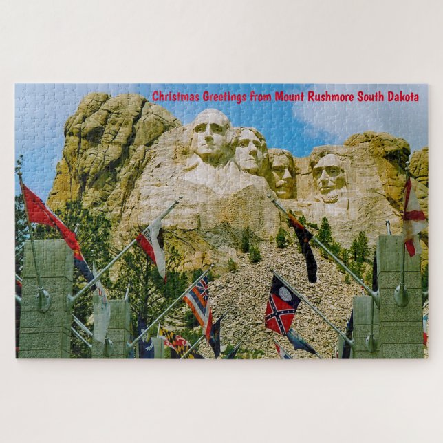 Mont Rushmore Dakota du Sud. Puzzle (Horizontal)