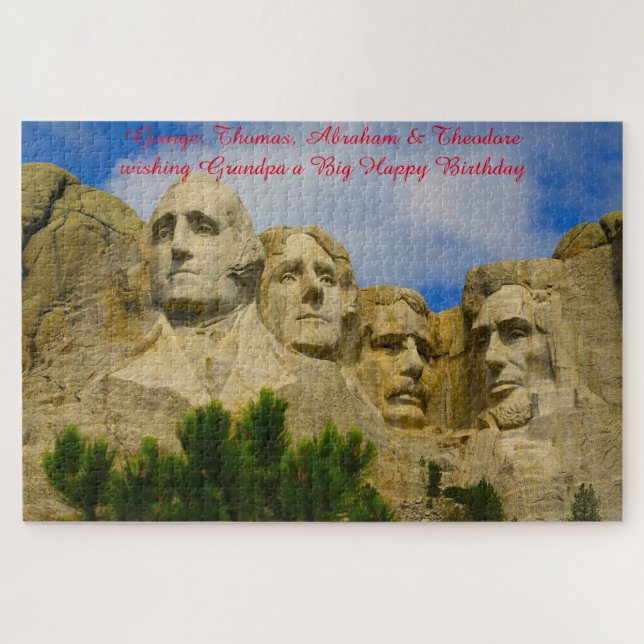 Mont Rushmore Dakota du Sud Puzzle (Horizontal)