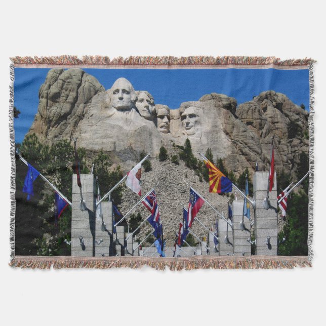 Mont Rushmore Sud Dakota Souvenir Jeter couverture (Devant)
