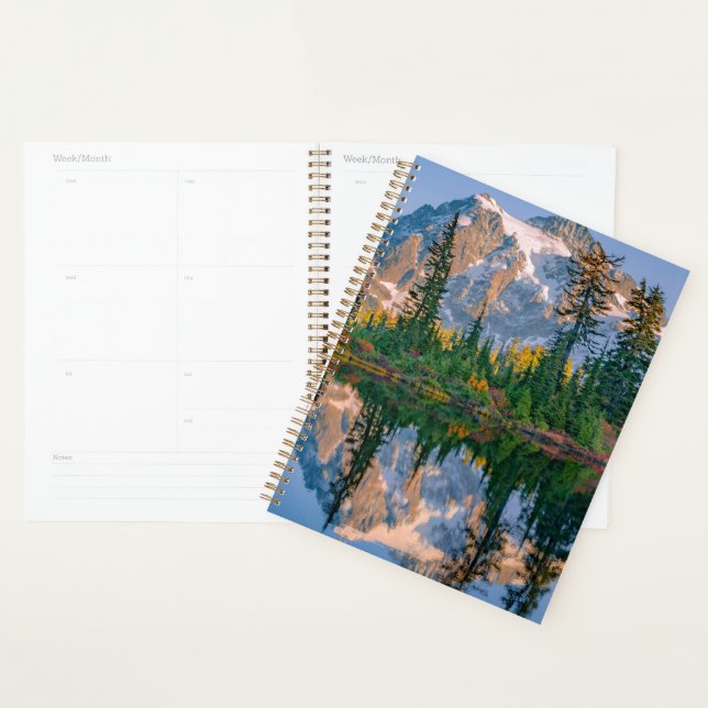 Mont Shuksan reflété dans le lac Reflection (Devant avec enveloppe)