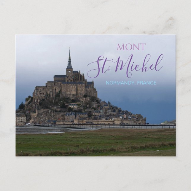 Mont St Michel France Carte postale Forteresse Nor (Devant)