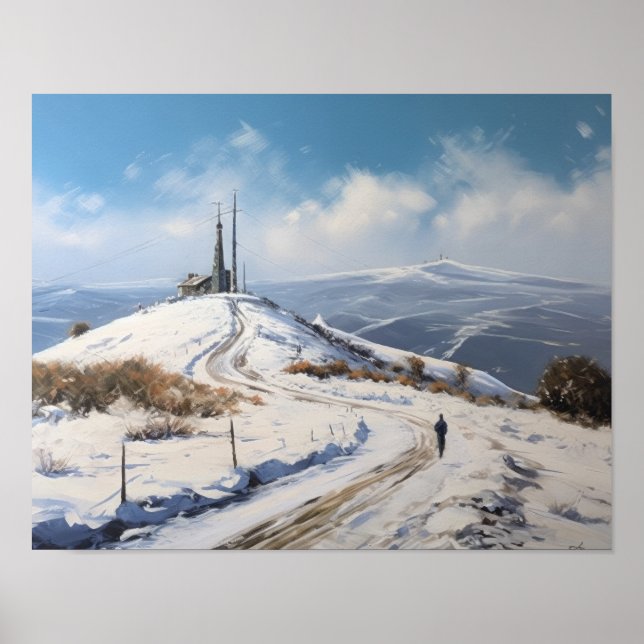 Mont Ventoux France Pays Art Imprimer Poster (Devant)