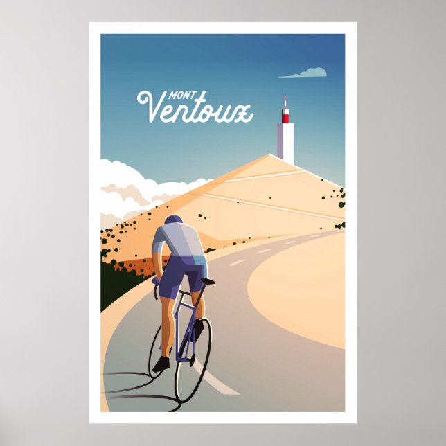 Mont Ventoux - Poster cycliste (Devant)