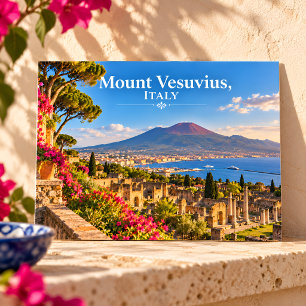 Mont Vésuve Italie Paysage Naples Carte Postale Vo