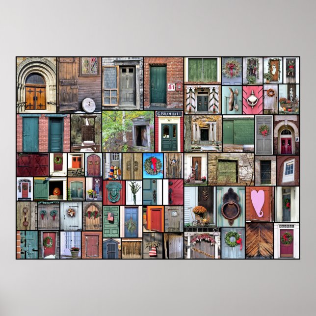 Montage des portes 28 x 20 poster (Devant)