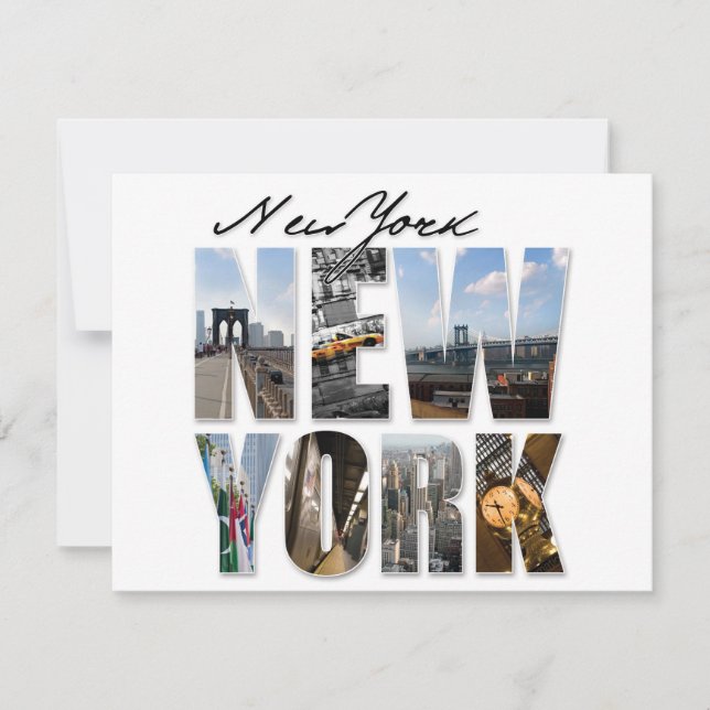 Montage du tourisme graphique de New York (Devant)