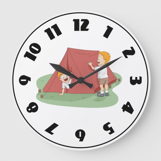 Montage d'une tente horloge (Recto)