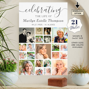 Montage photo Memorial 21 Poster de script minimal