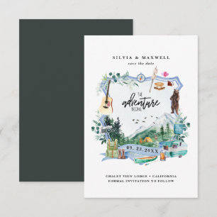Montagne de la forêt rustique Crête de mariage e