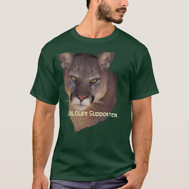 MONTAGNE LION Cougar, Big Cat Wildlife T-Shirt (Devant)
